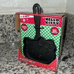 hello kitty black cast iron skillet